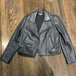 Rebecca Minkoff leather moto jacket size small